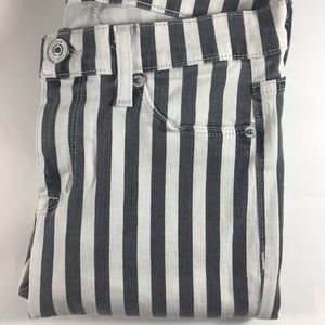 Hudson Jeans USA Nico Super Skinny Midrise Striped